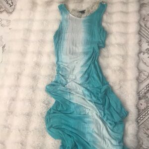 Blue Ombre Sleeveless Dress